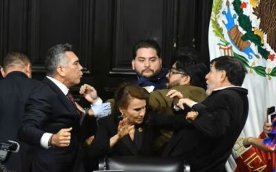 Senadores de México se van a golpes por debate sobre Estados Unidos