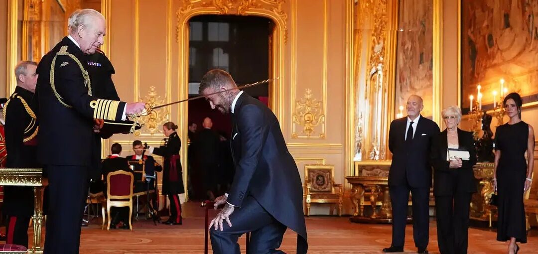 David Beckham, nombrado caballero en el Castillo de Windsor