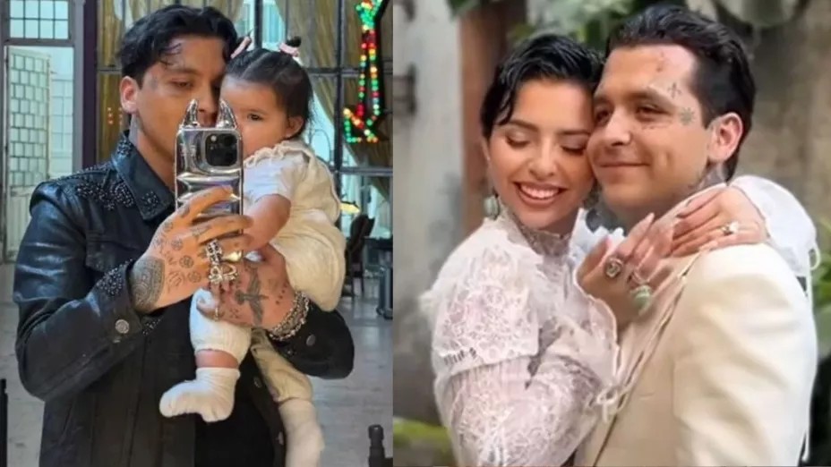 Christian Nodal habla sobre la posible asistencia de su hija Inti a su boda con Ángela Aguilar