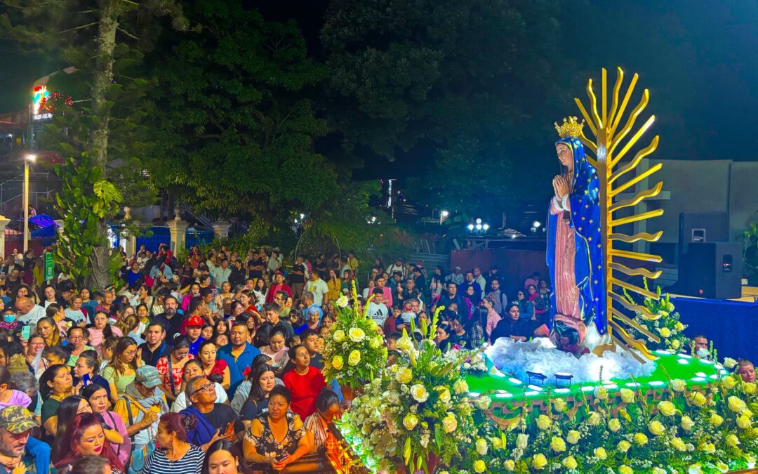 Celebración en honor a la Virgen de Guadalupe reúne a devotos en Antiguo Cuscatlán