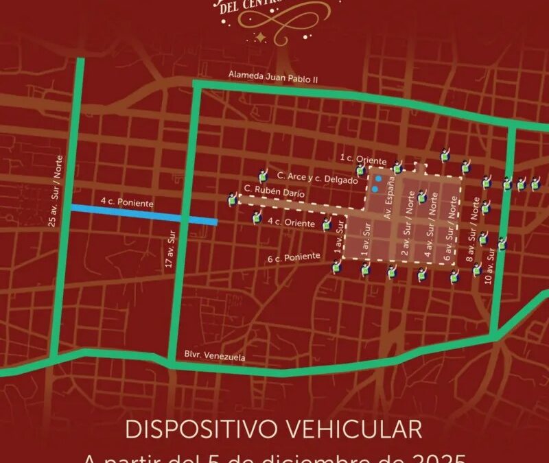 VMT anuncia restricción vehicular por la Villa Navideña en el Centro Histórico