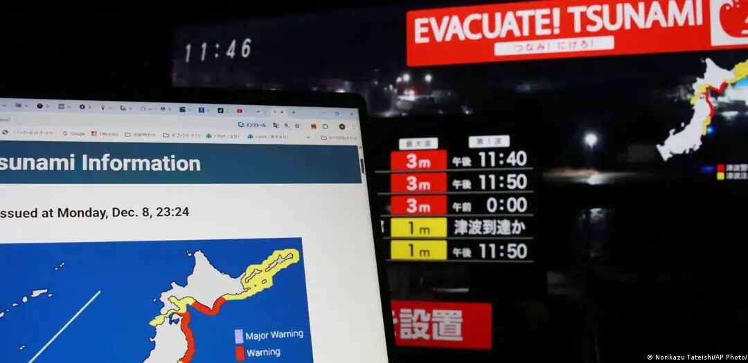 Un terremoto de magnitud 7,6 sacude el norte de Japón